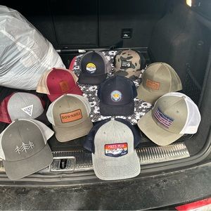 10 hats for $20, all snap back